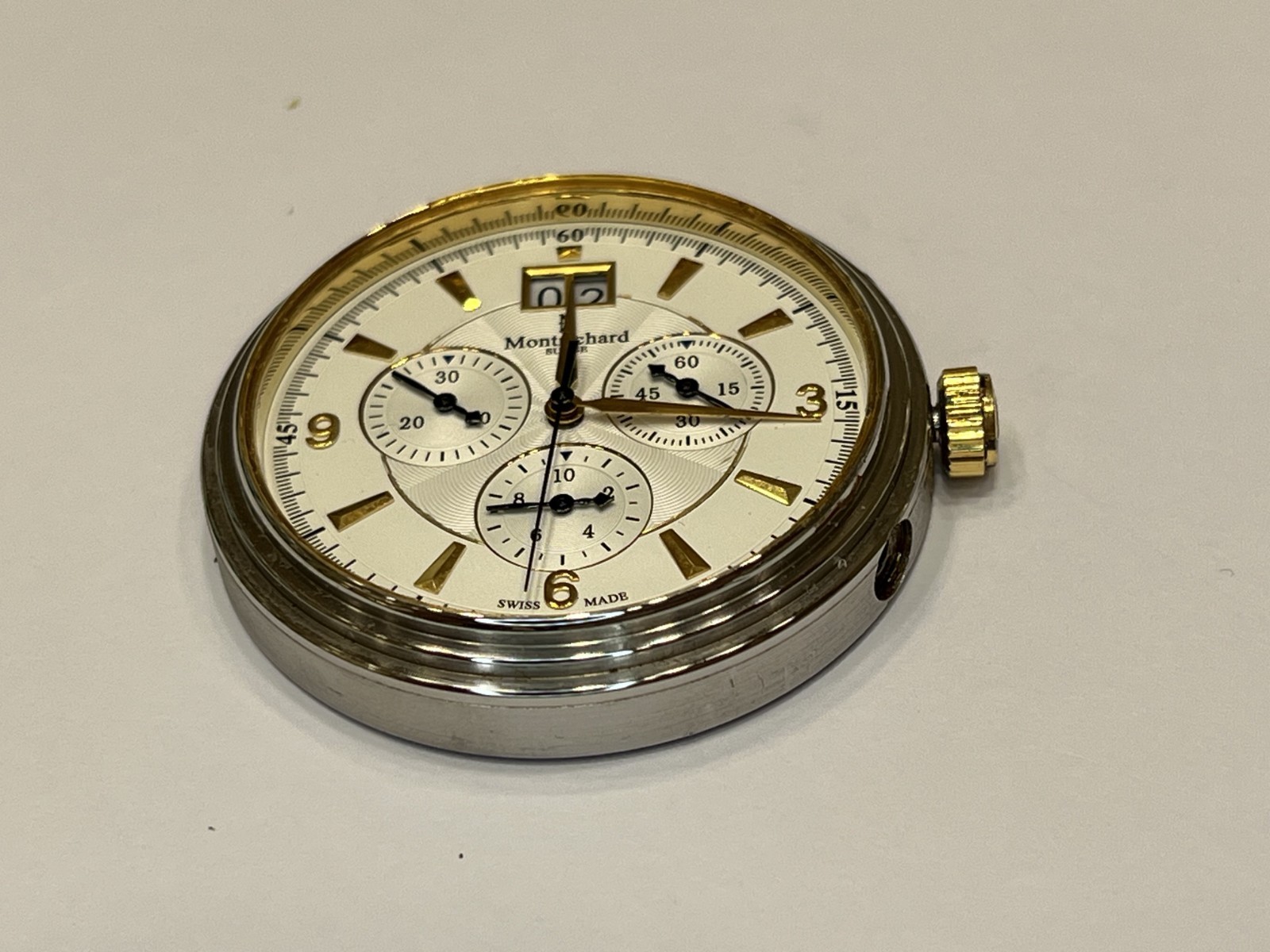 Movement & Dial Mont Richard Suisse Chronograph Quartz Ronda 5040.B Swiss Made
