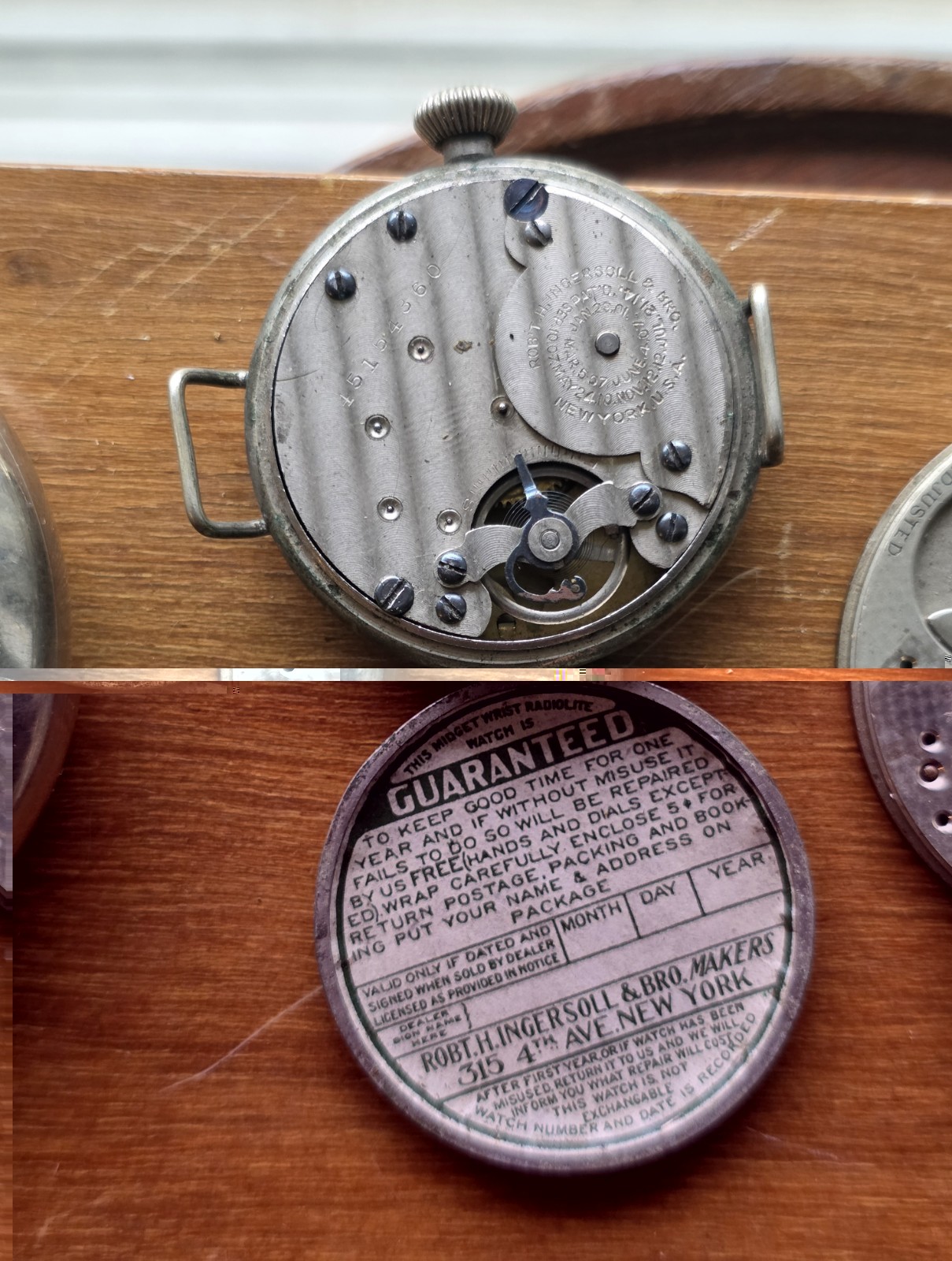 Vintage Antique Watches Movements Parts