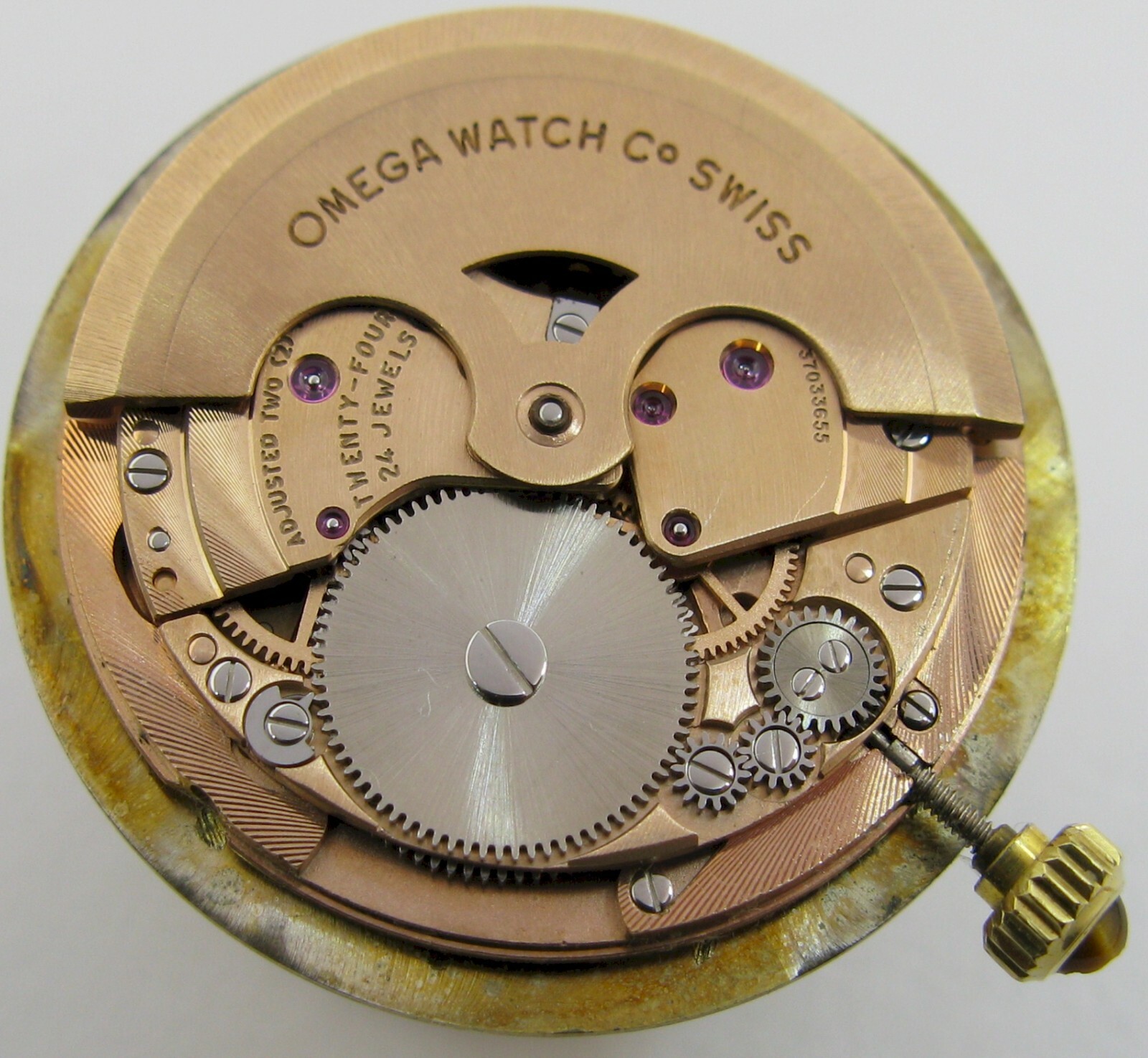 Omega 711 24 jewels 2 adj. automatic watch movement for parts …
