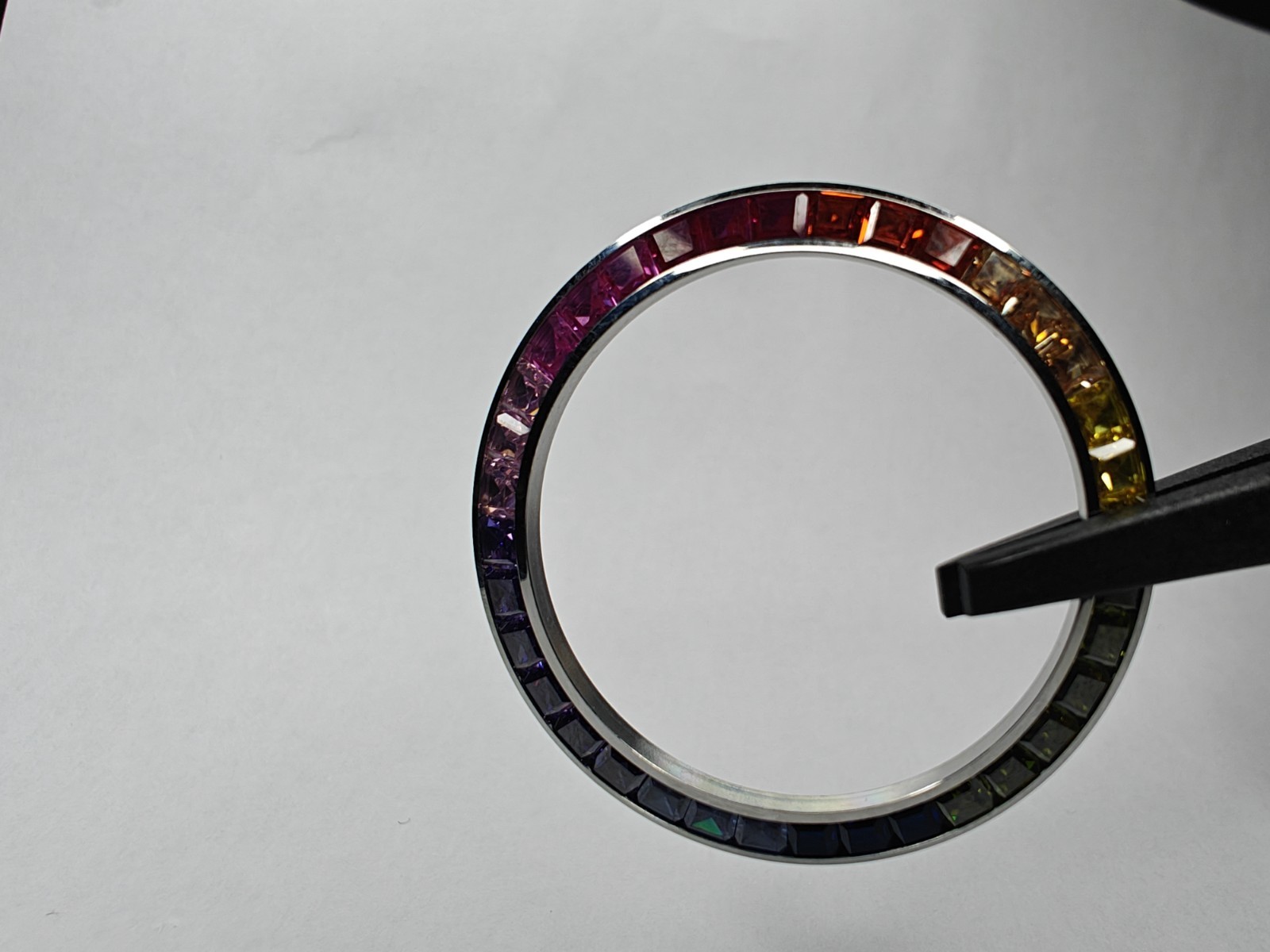 Custom Rainbow 🌈 Bezel for Rolex Daytona Fits 116500, 116520, 116509, 116529 WG