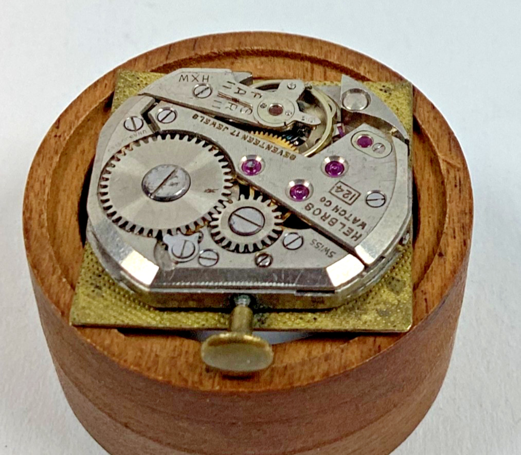 Vintage Helbros Tank 17 Jewel ETA1220 Swiss Movement Runs Spare Part Repair READ