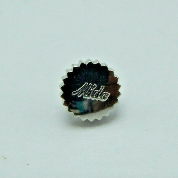 Vintage NOS mido Stainless Steel Watch crown 45-30-42 two piece 4.5mm Blanc T