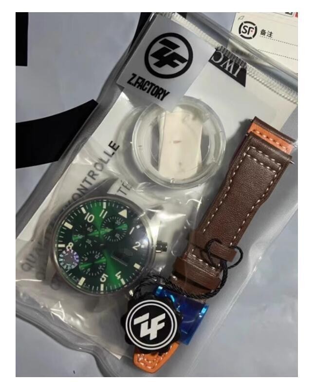 Watch Accessory Watch Case for ETA 7750 Movement Green Dial