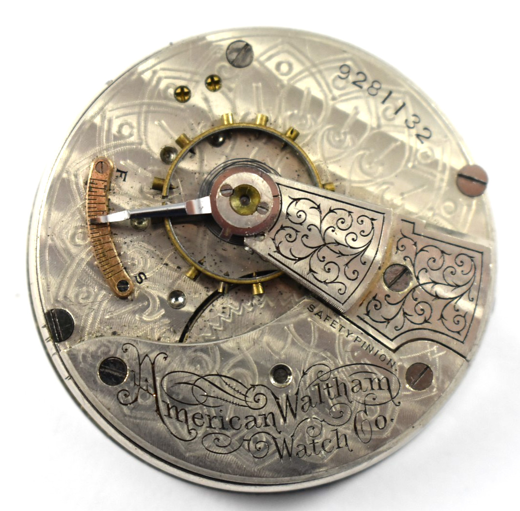 Vintage Waltham Grade No. 18 18s 7J OF Pocket Watch Movement lot.en