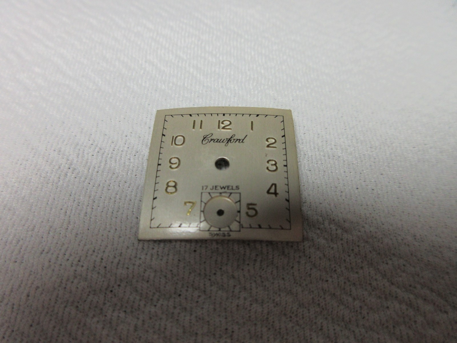CRAWFORD MENS WRIST WATCH DIAL FACE WATCHMAKER REPACEMENT REPAIR PART#50