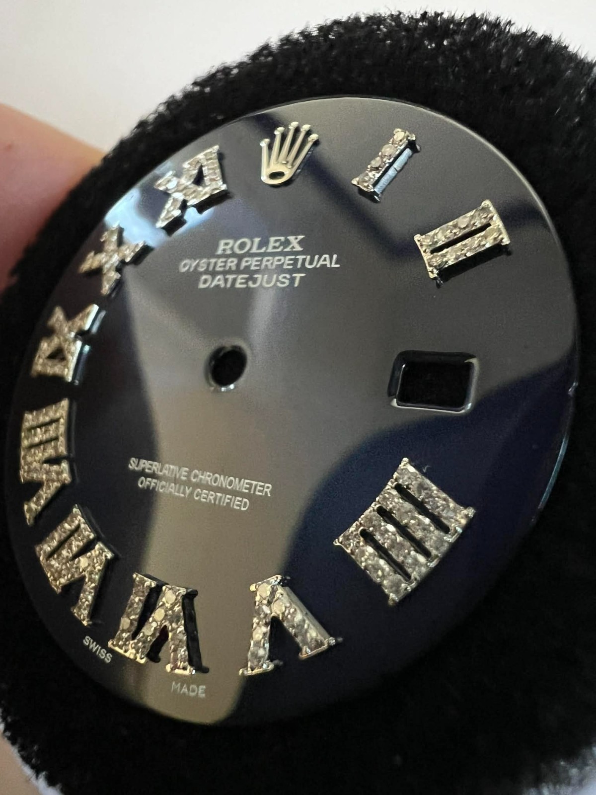 Rolex Datejust 41mm Custom Dark Blue/ Diamond Roman Markers Dial