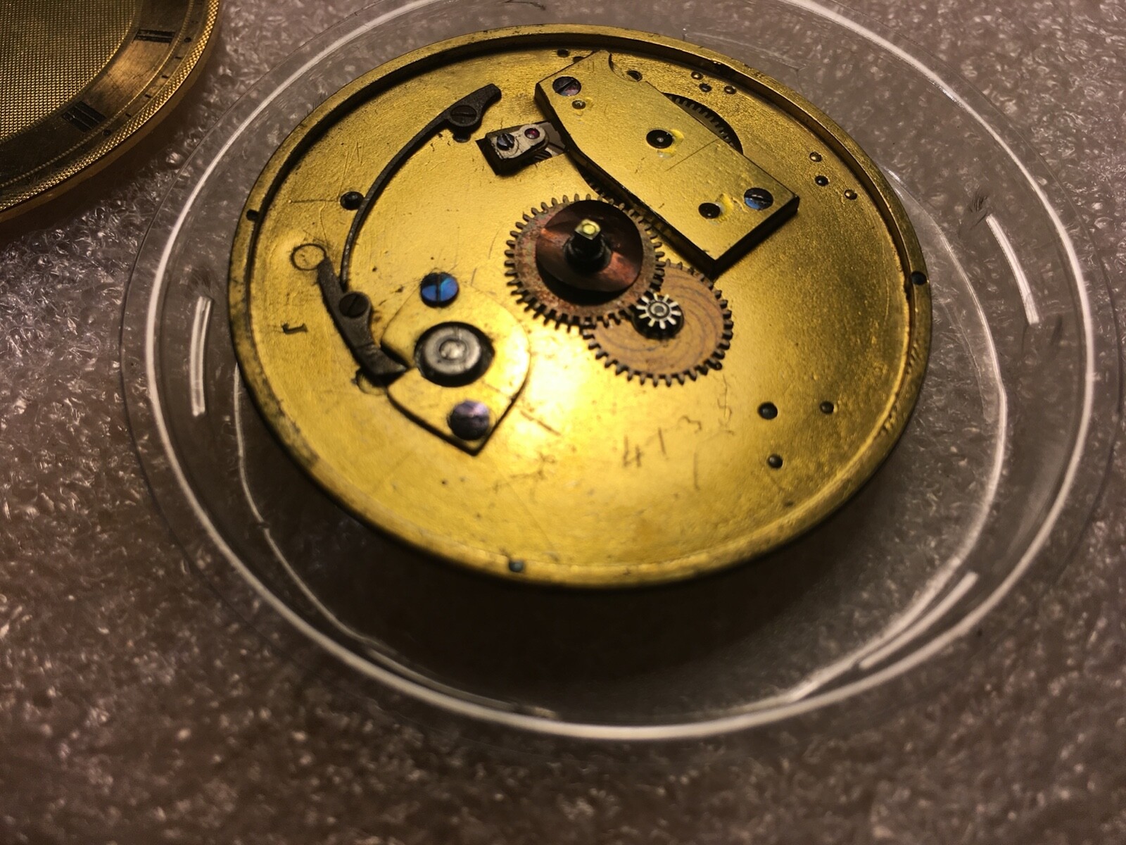 Antique Lépine/Breguet style pocket watch movement 48.5mm original Dial & Hands