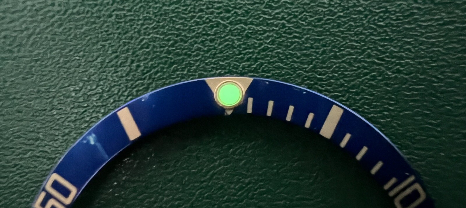 Genuine Rolex Submariner Date 16613 16803 16808 16818 Blue Bezel Insert #5298