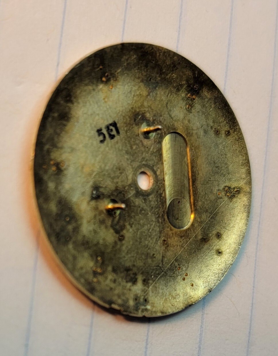 BULOVA ACCUTRON 214 Mens WATCH DIAL 1960s – 1970s Gold Tone Markers