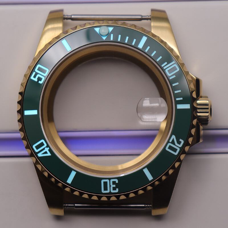 40mm Diving Watch Case C3 Luminous Bezel For Seiko NH35 NH34 NH36 Movement 8215