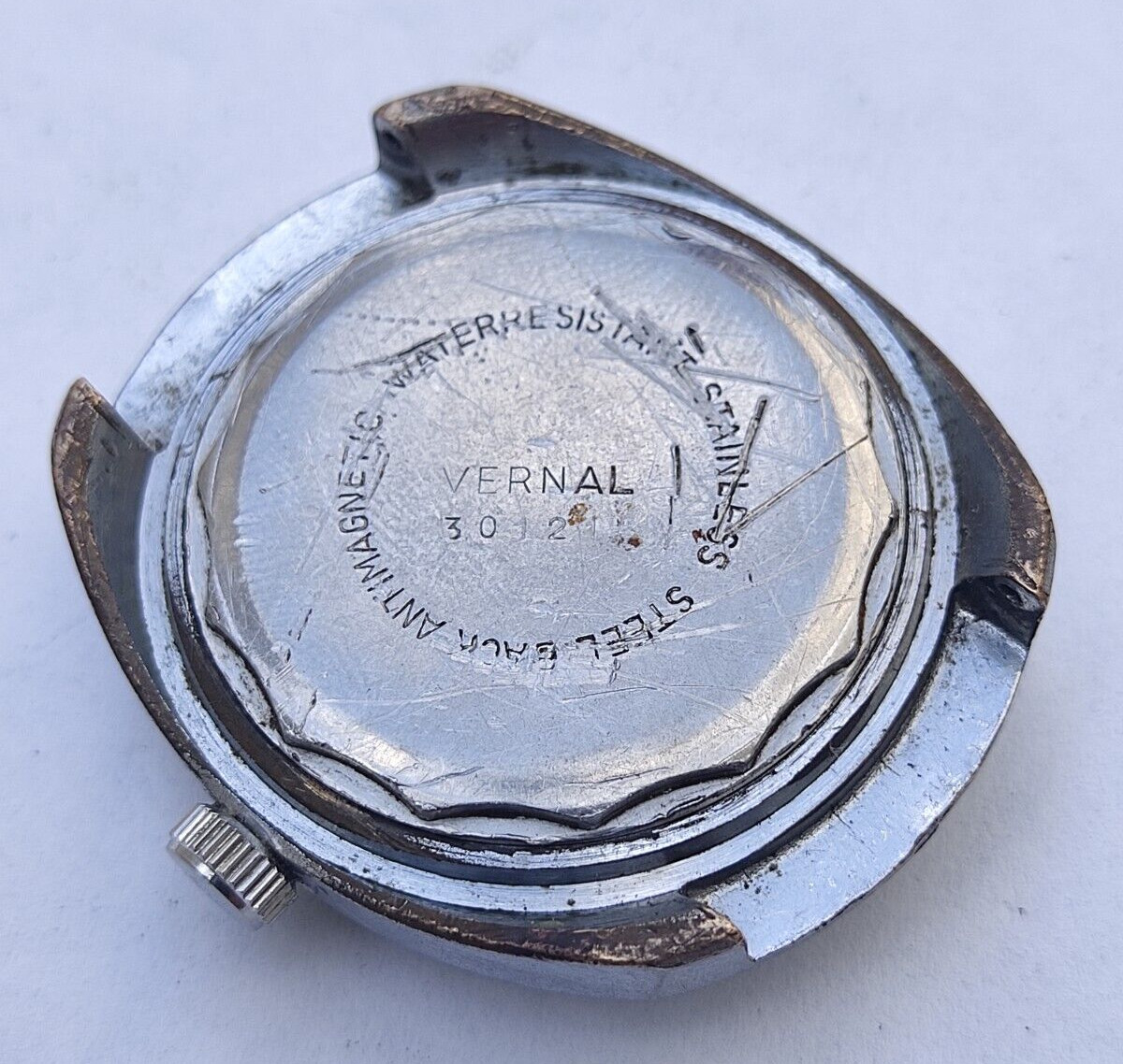 VERNAL Automatic Shockproof cal 3012 Watch Blue Dial Vitange Part or Spare
