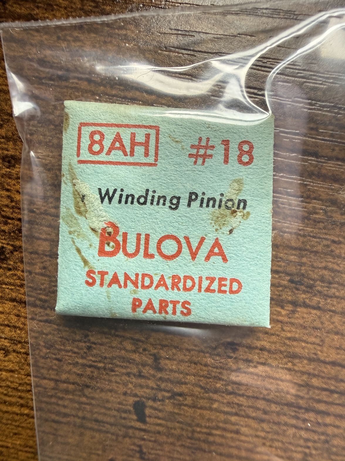 Bulova 8AH #18 Winding Pinion NOS Genuine Vintage Watch Part
