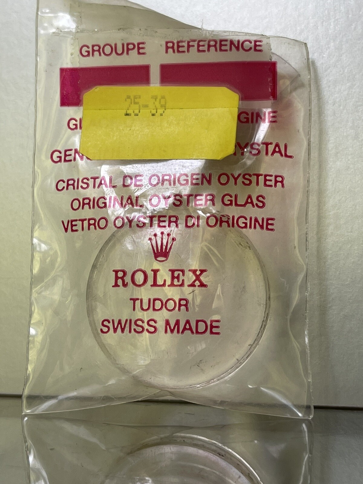 Vintage Rolex Sea-Dweller Double Red 1665 Acrylic Crystal Superdome Part 25-39