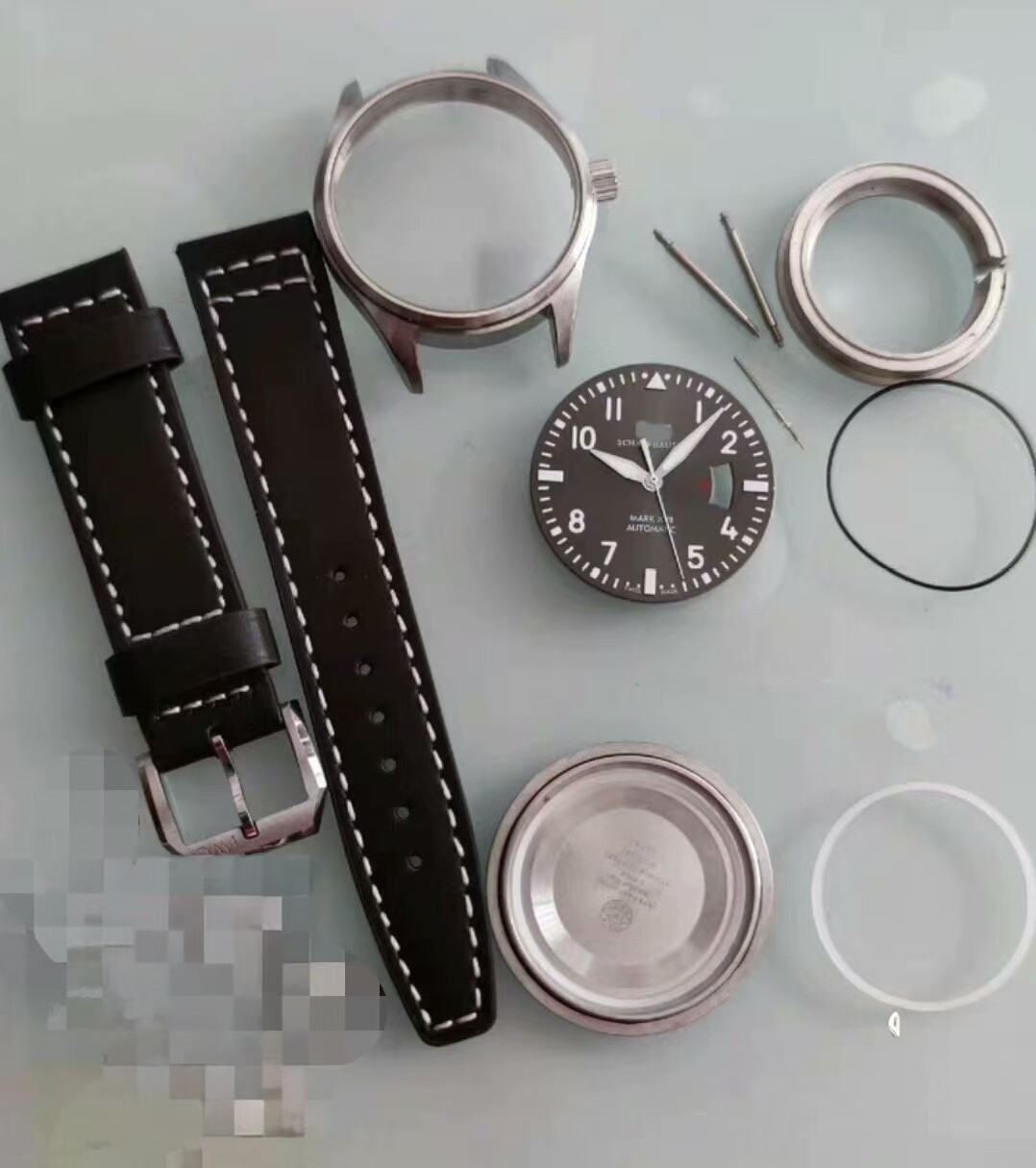 40MM Stainless Steel Watch Case With Band Kit for Mark17 2824