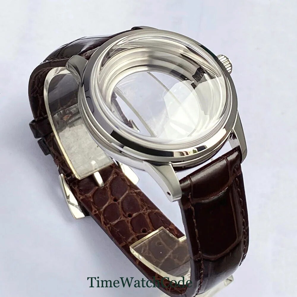316L Watch Case for NH35 NH38 ETA2824 PT5000 10ATM Domed Sapphire Crystal 40mm