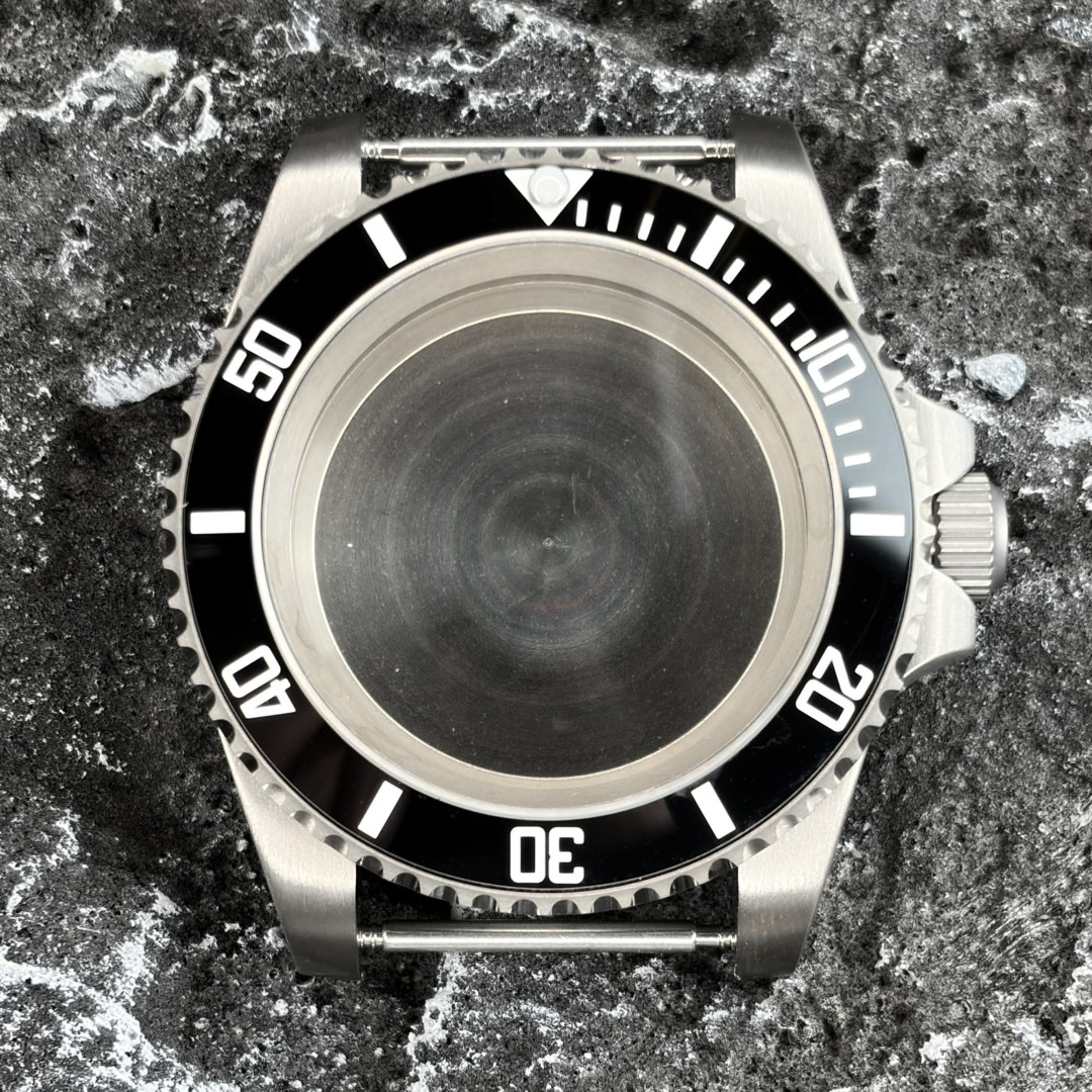 40MM Prevent Allergy Sapphire Glass Titanium Watch Case Fit Japan NH34 NH35 NH36