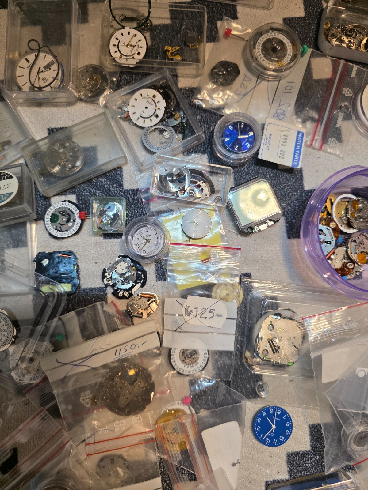 New and used Japanes watches movments and parts
