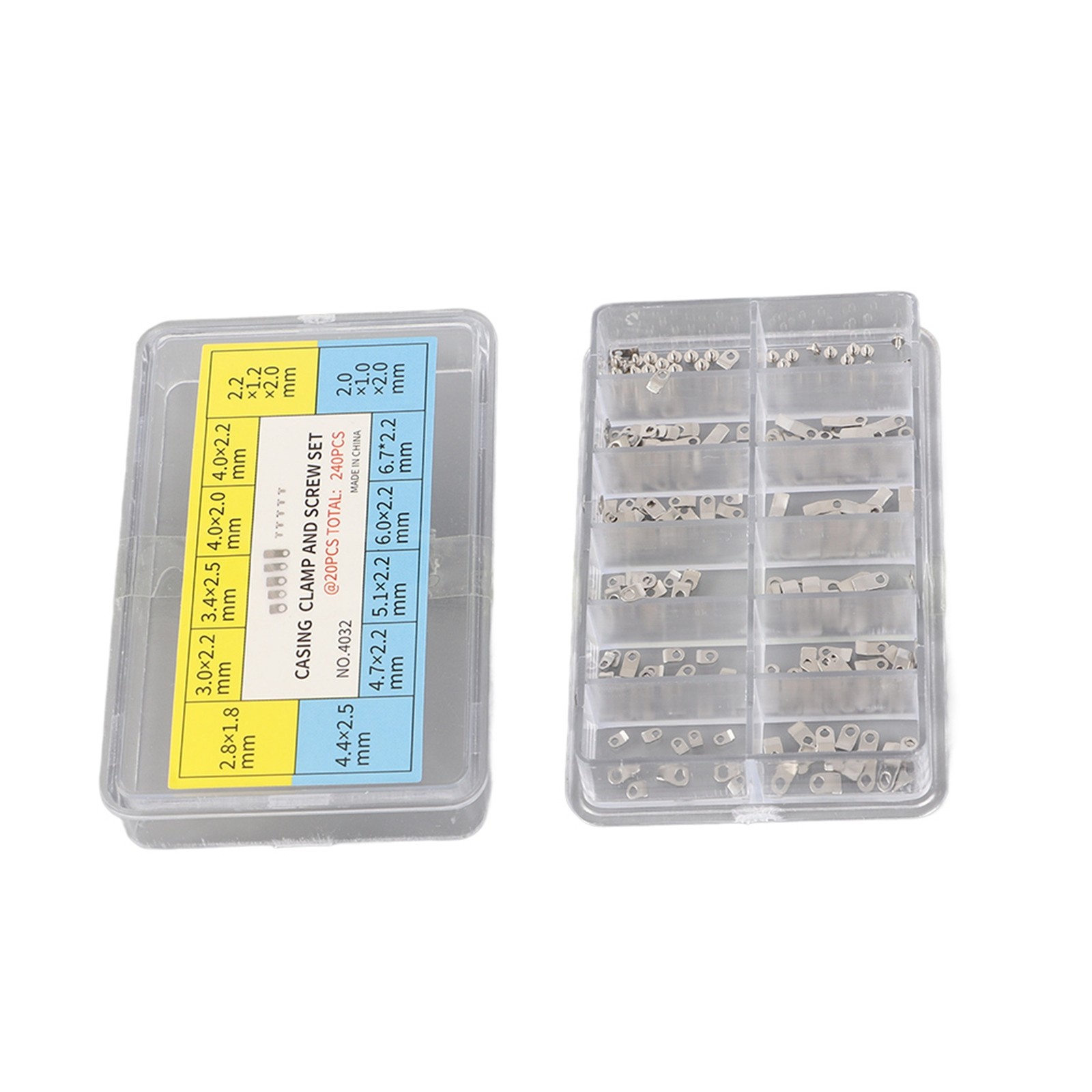 Casing For Movement Clamp Adapter Securing ETA Casing Screw Washer 240Pcs Watch