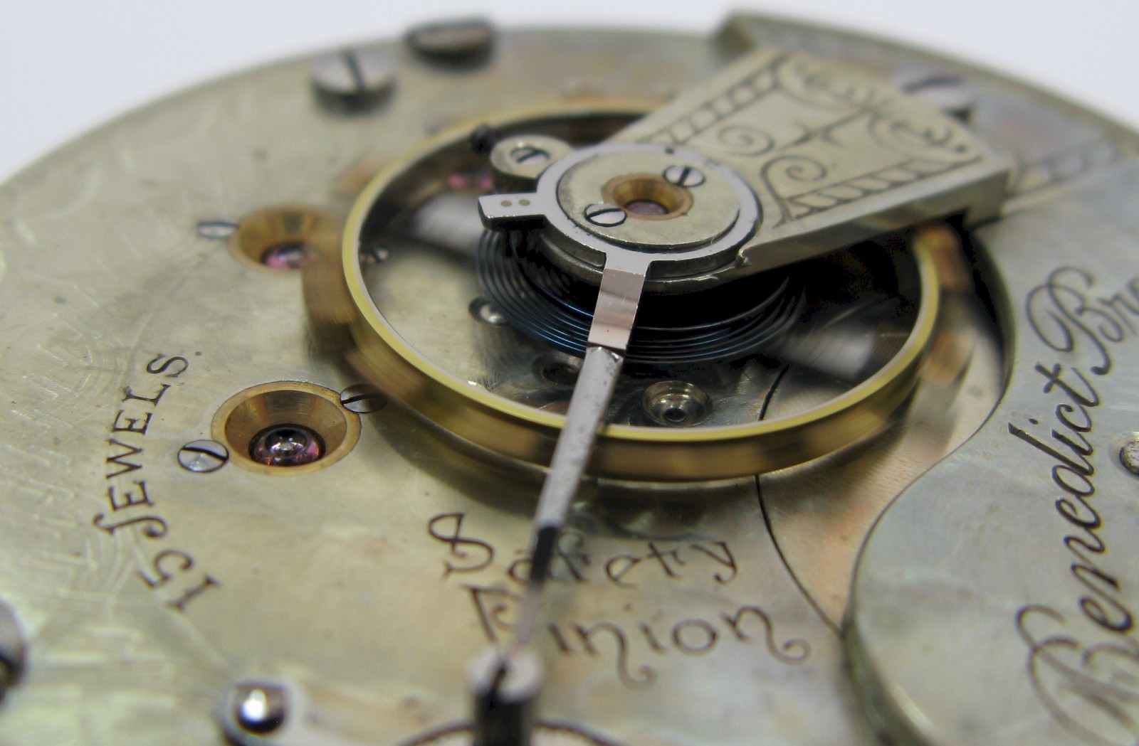 Illinois 18s Benedict Bros. New York 15 j. Pocket Watch Movement for project HC