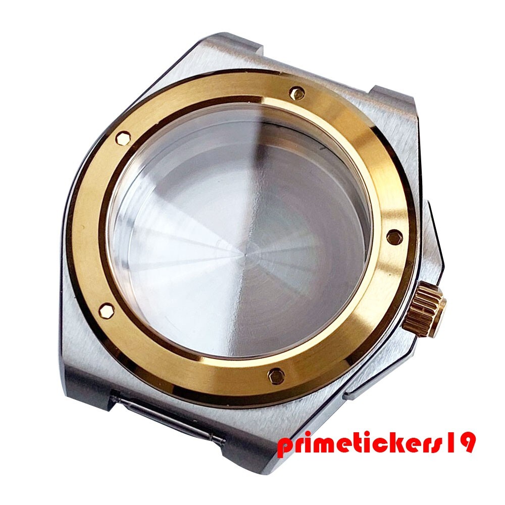 Dive Sapphire Two Tone Watch Case+Band Fit for Engineer Mod Parts NH35 PT5000