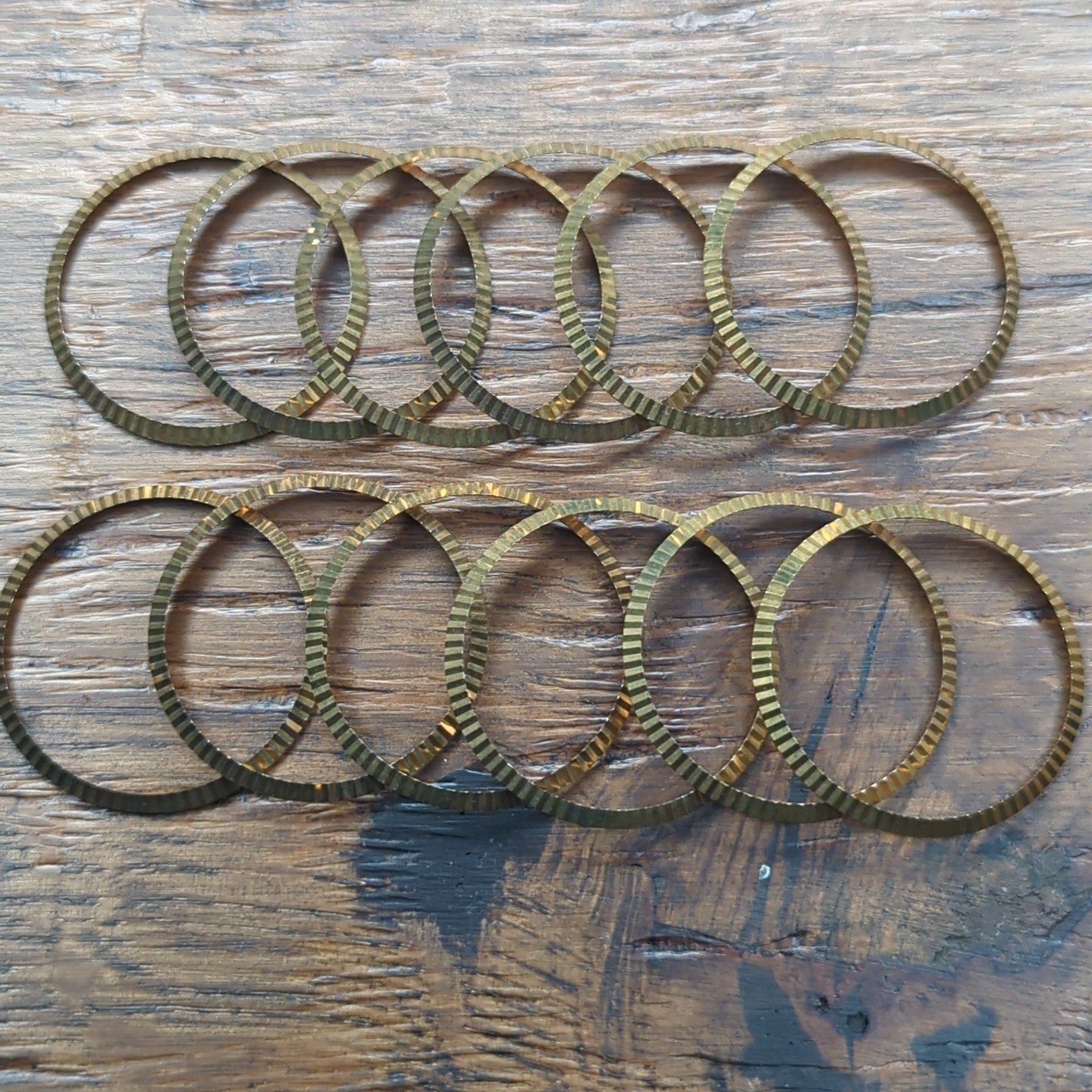 12 x 1960s Vintage Watch Bezels 33.1mm Approx, New Old Stock (CO31)