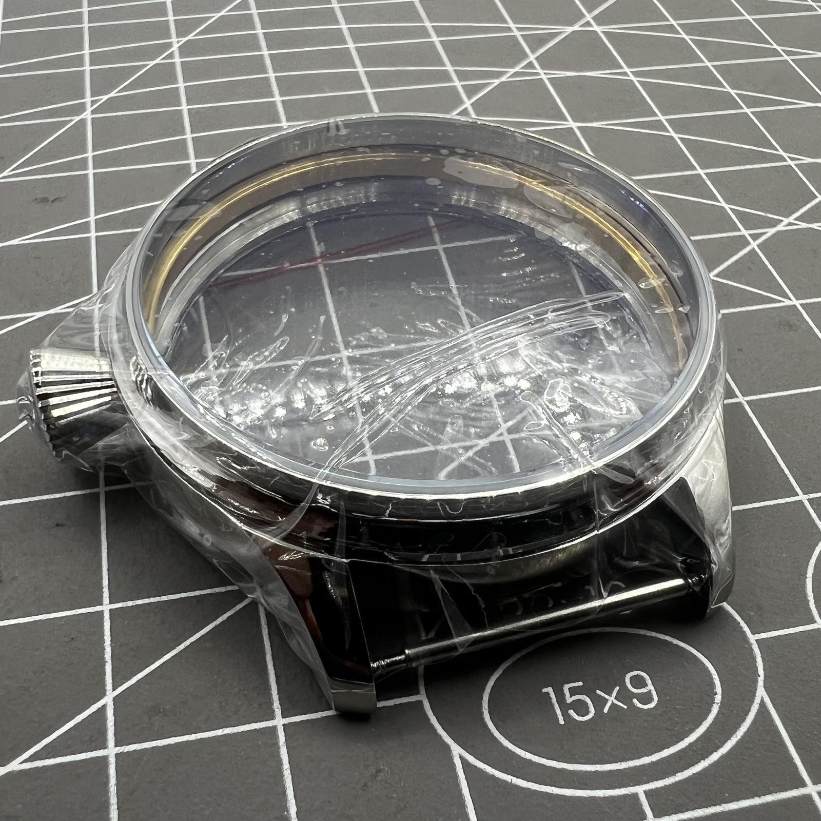 44mm Watch Case Stainless Steel Case for 6498 Seagull ST3600/ST3621 or ETA 6497