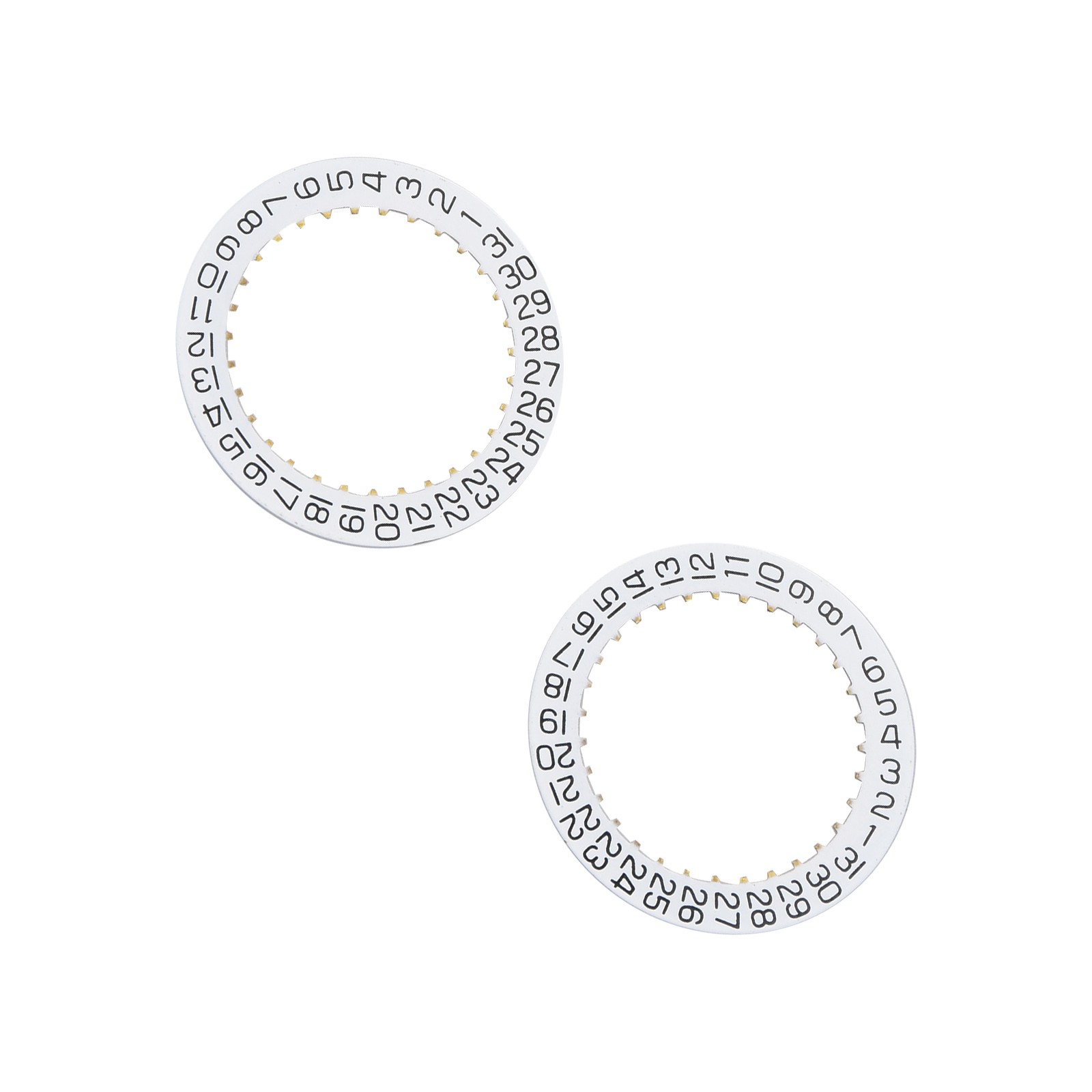2x Date IndicatorDisc Wheel Plate 2557 H3/H6 For ETA 2804-2 2824-2 2892A2 C