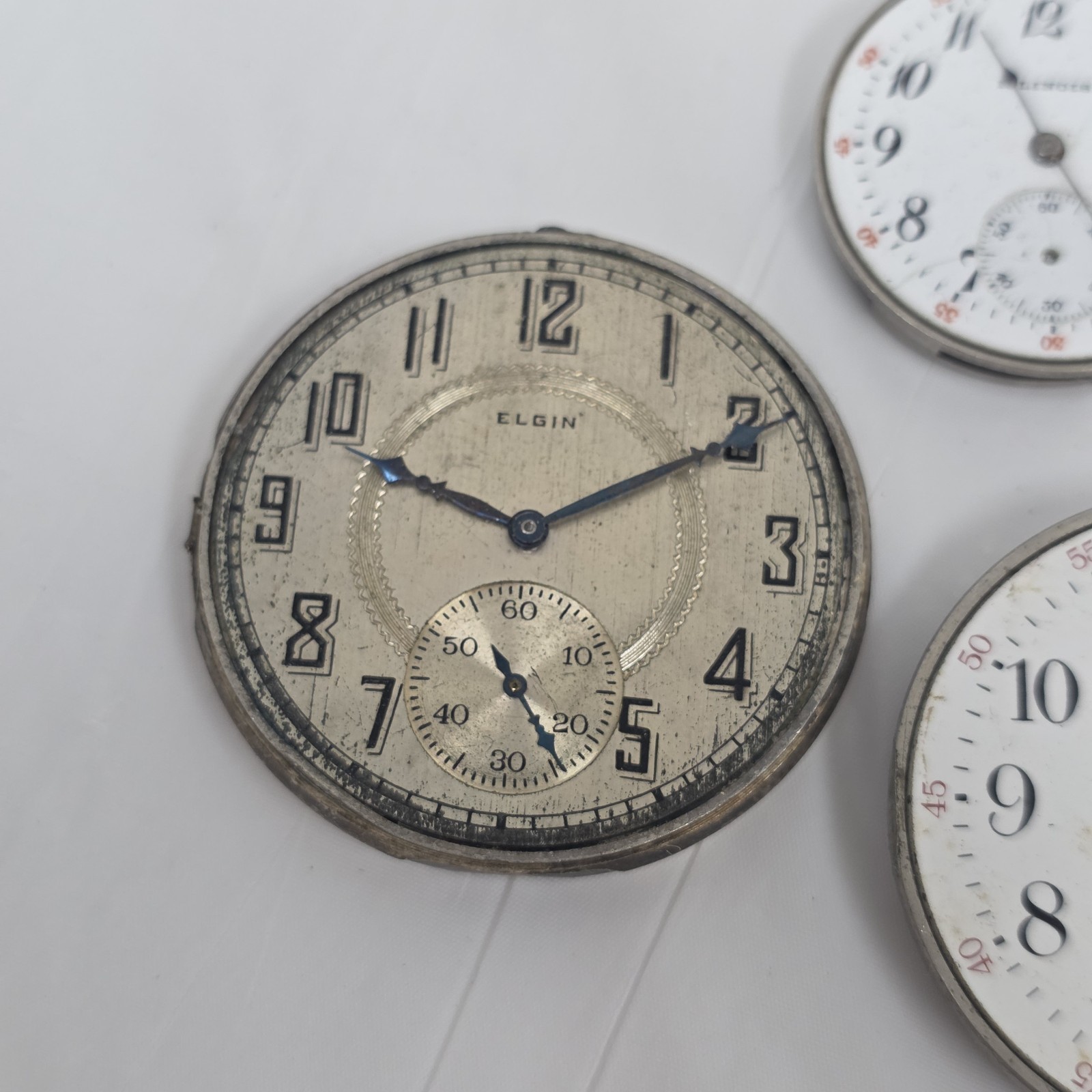 Pocket Watch Variety Movement Mechanical Watch Lot AS-IS Waltham Elgin Illinois