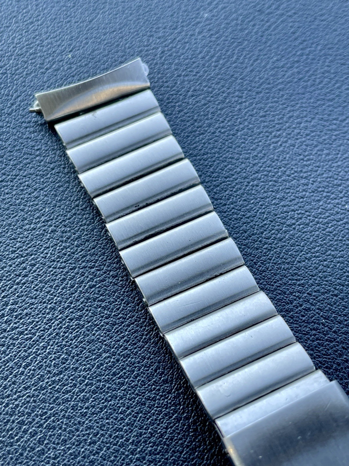 Vintage Genuine Enicar 19mm Stainless Steel Watch Bracelet Signed Swiss 0A-52