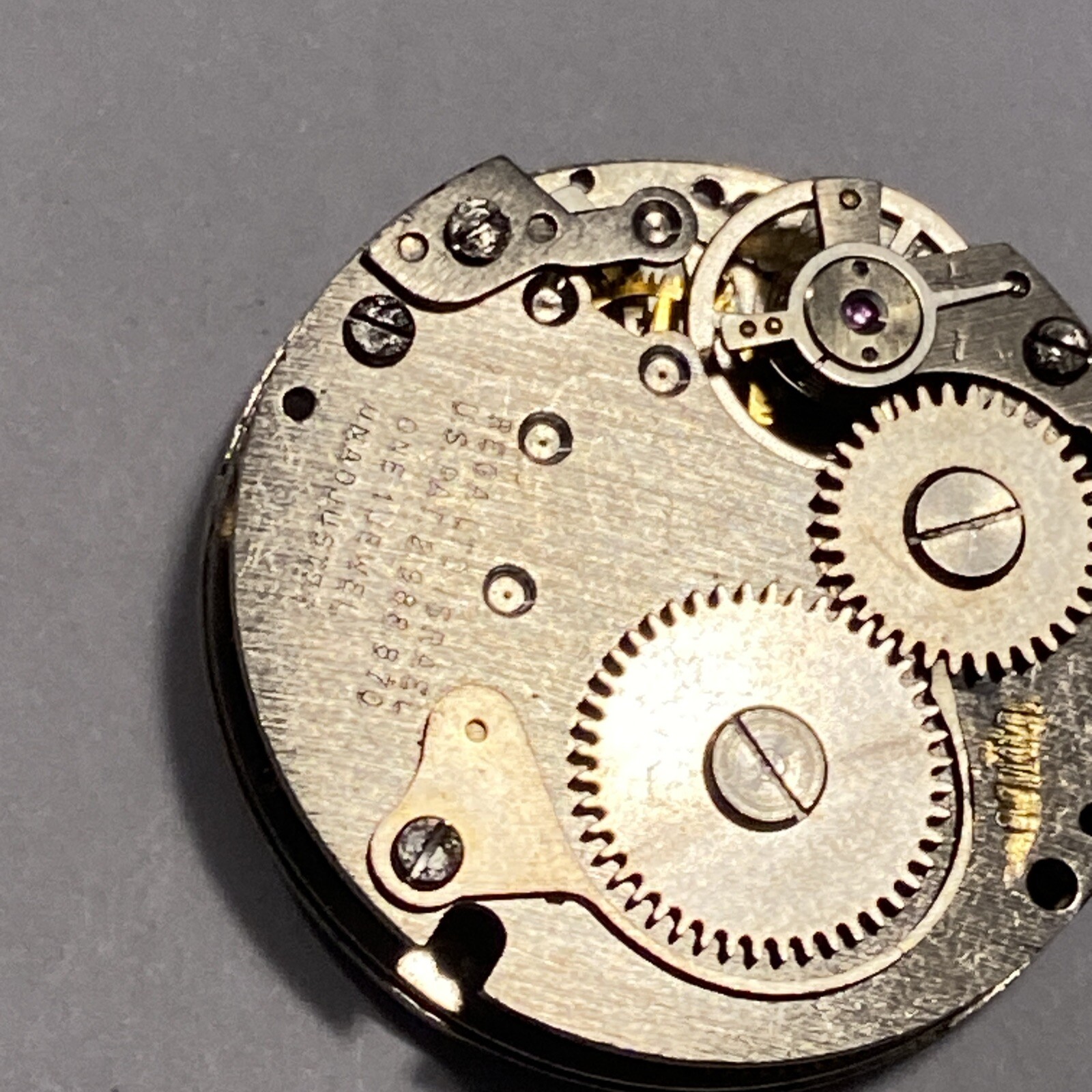 Rega LTD Israel Watch Co. Movement 1 Jewel Character Watch For Parts Good Staff