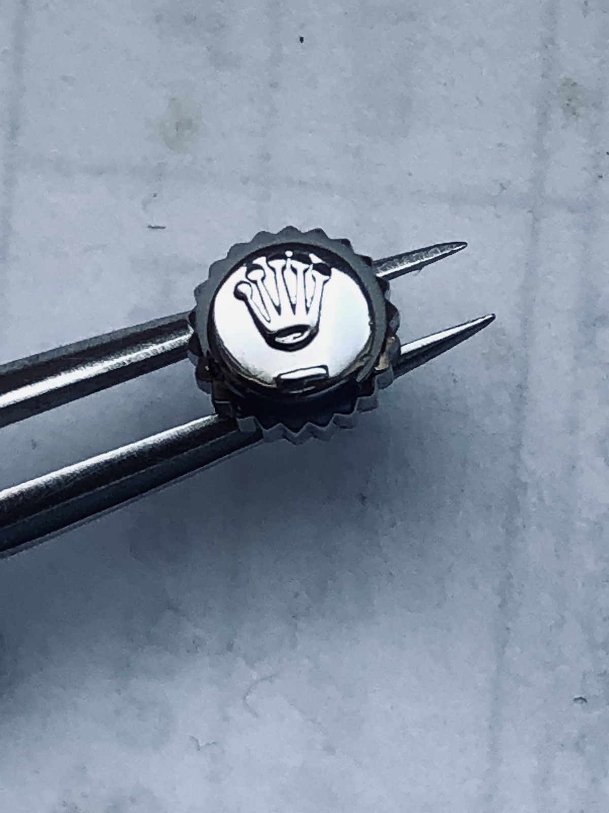 Genuine Rolex Datejust 2130 Steel Watch Crown.24-530-0 ref 67180,67194 Etc.