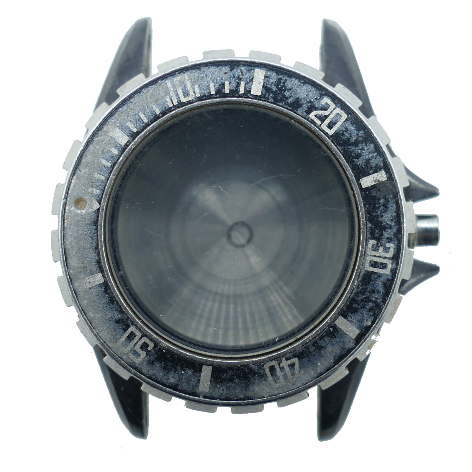 TAG HEUER 980.028B 1000 2-TONE BLACK PVD STAINLESS STEEL WATCH CASE FOR REPAIRS