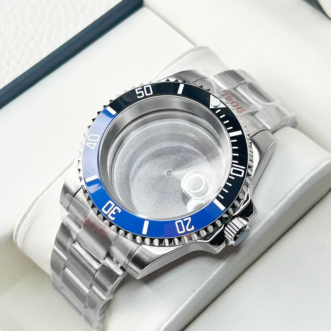 40MM SUB GMT bidirectional bezel Watch Case Sapphire Fit NH34 NH35 NH36 2824