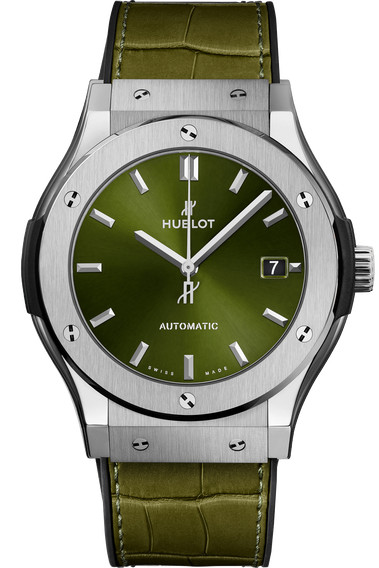 Hublot Classic Fusion Automatic 45mm Titanium Green Dial Men’s 511.NX.8970.LR