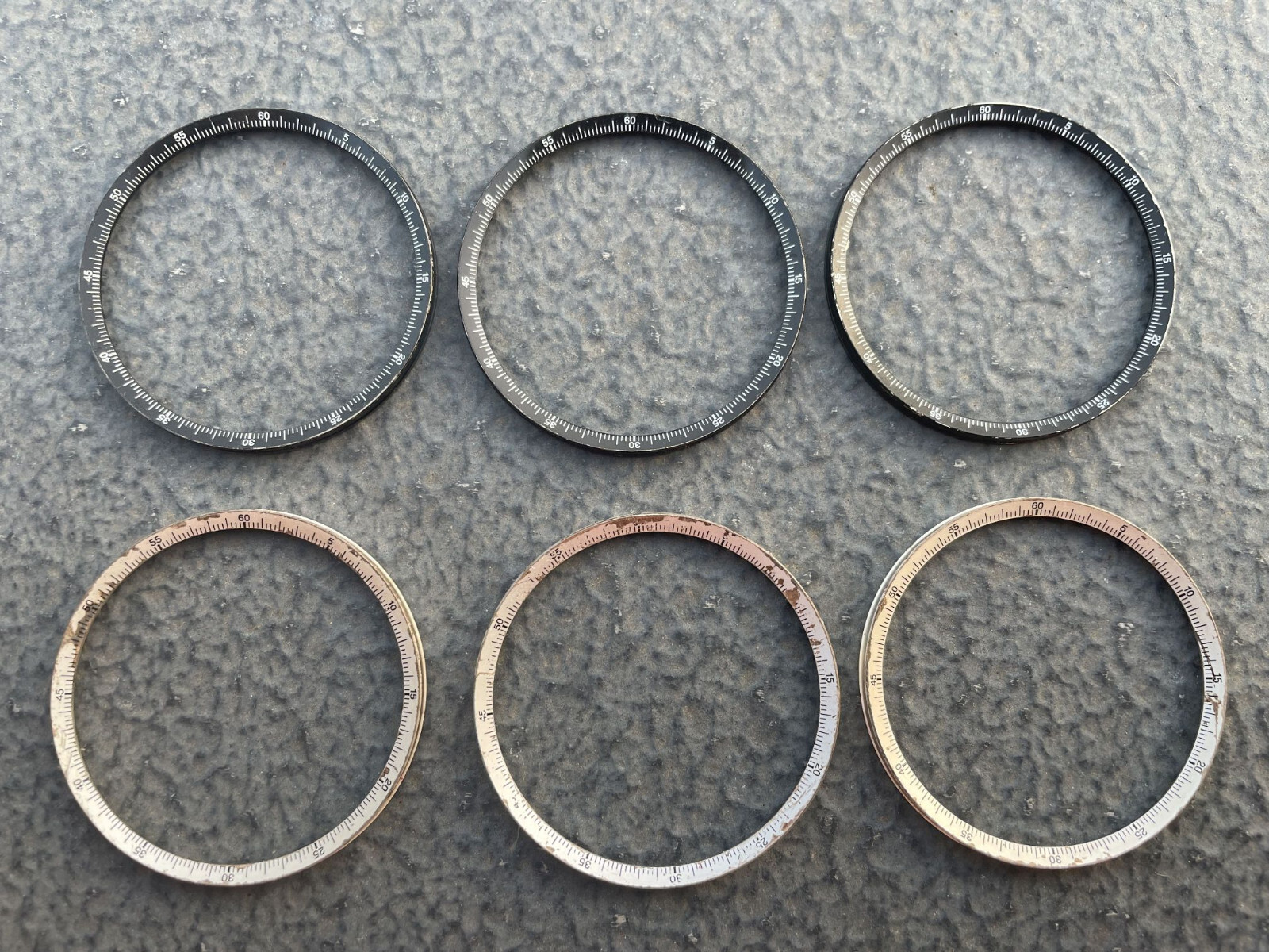 6pcs of 100% original IWC Portugieser chronograph INNER bezel ref.: 371615 !