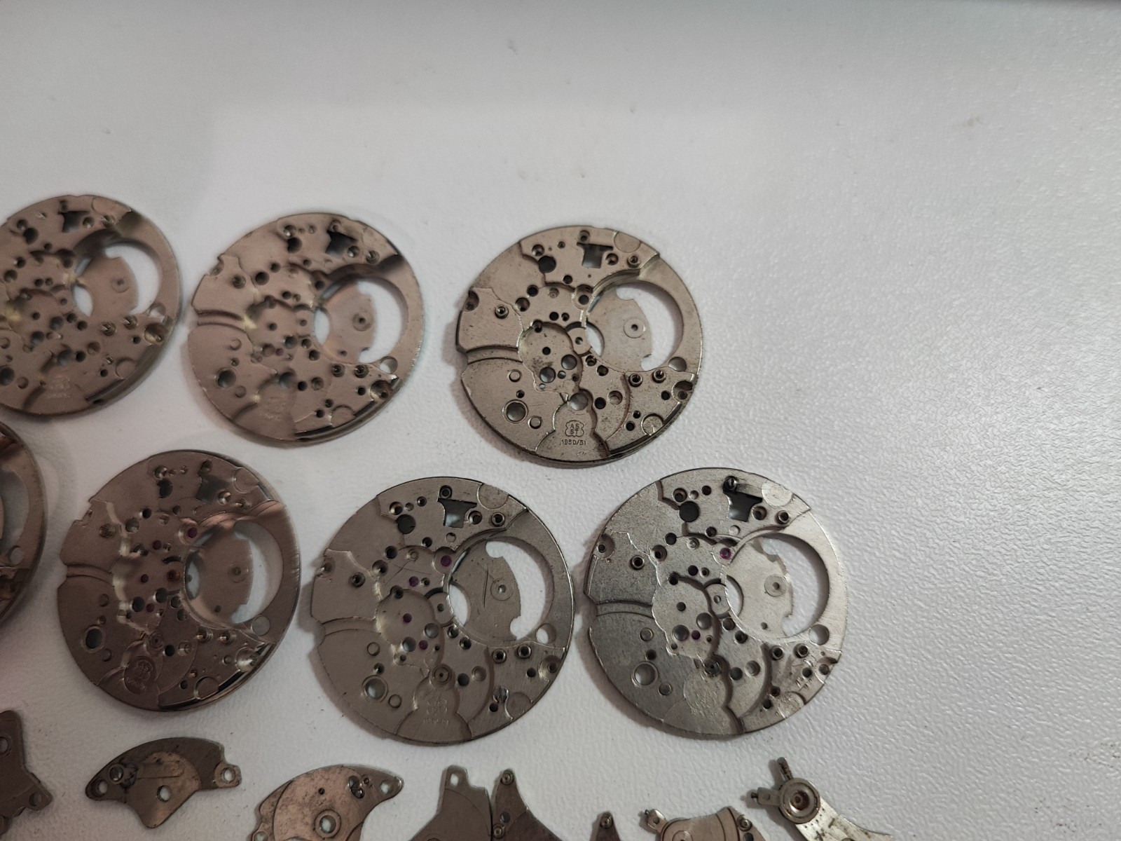 AS ST 1950/51 Watch LOT Main Plate – Platina – Part 25.9 mm For parts and spares