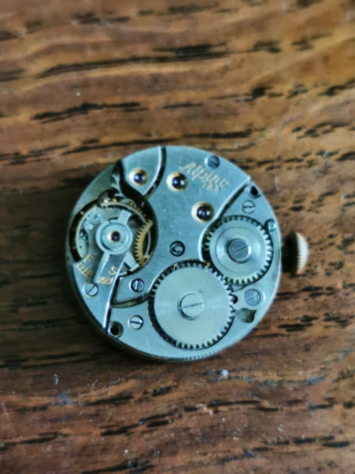 Alpina 733 Watch Movement, Ticking, For Restoration #N517