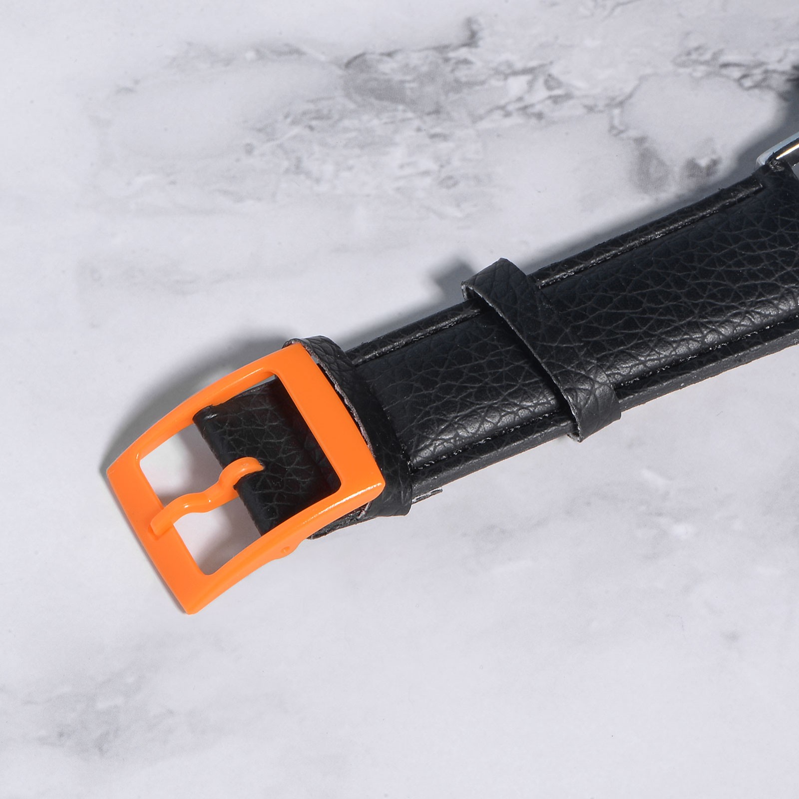 Watch Strap Clasp Plastic Buckle for 20mm Width Watch Bands Orange, 2 Pcs