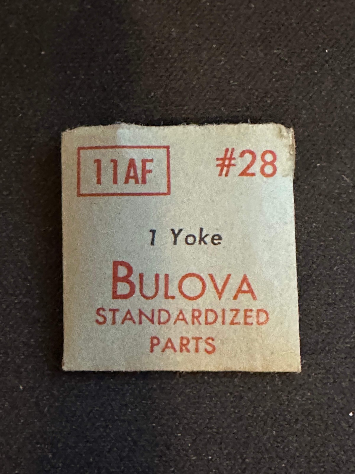 Bulova Factory set bridge / yoke for caliber 11AF, 11AFC, 11AFAC movements – new