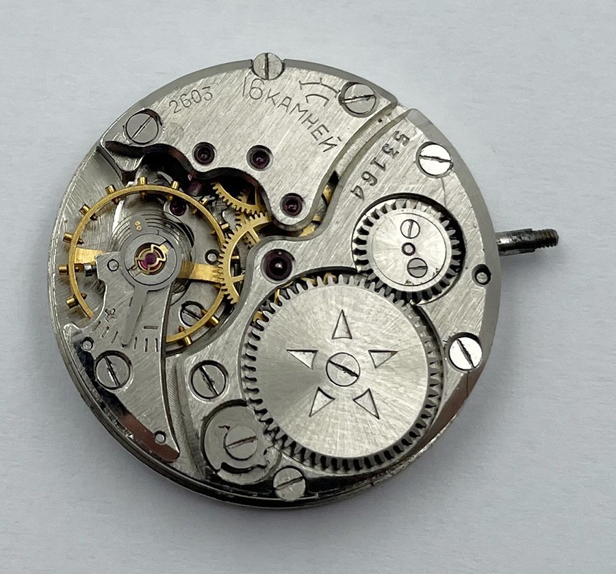 Raketa 2603 16 JEWELS MOVEMENT FOR MEN’S WRISTWATCH 100% working A627