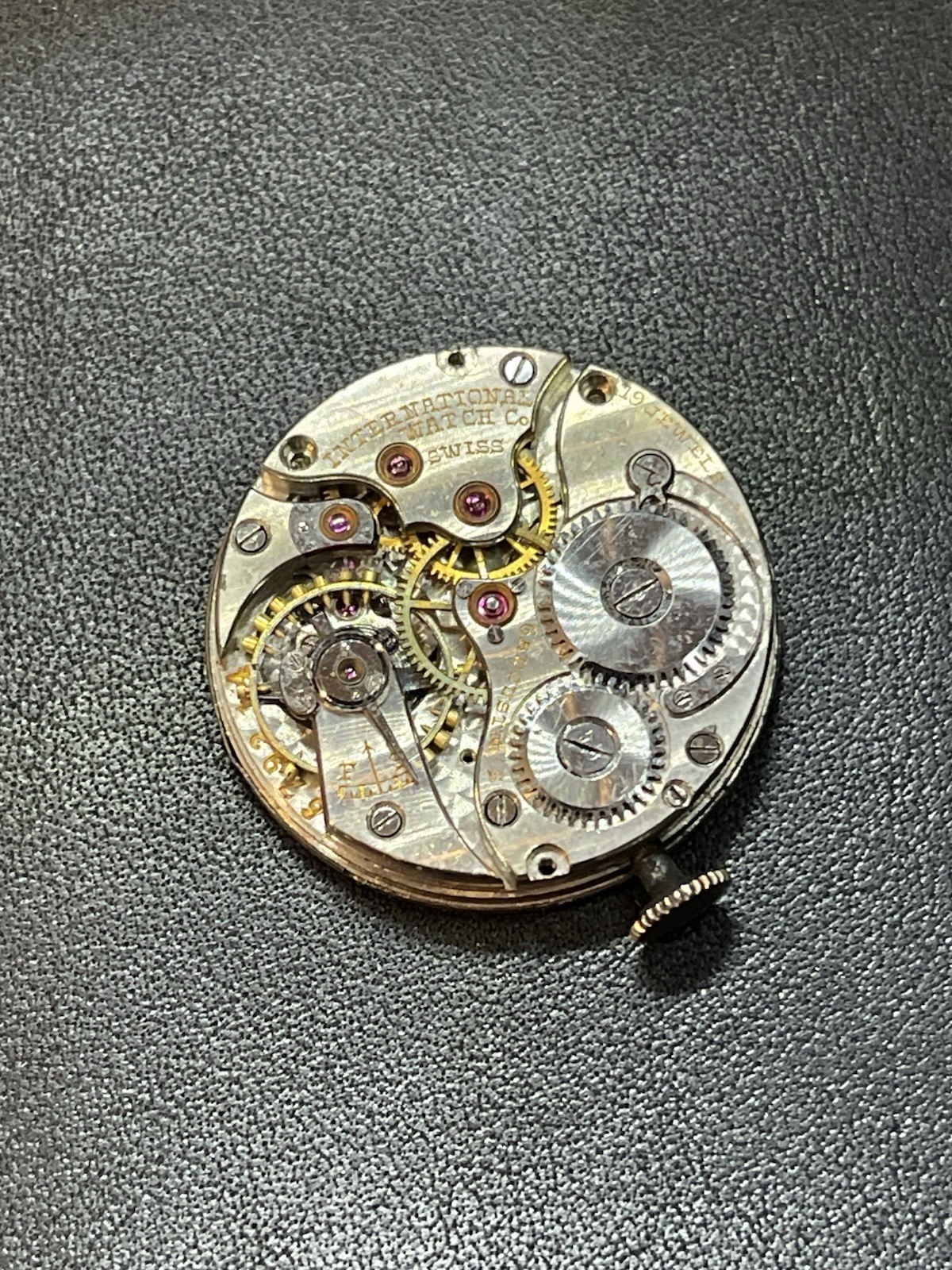 CARTIER IWC INTERNATIONAL WATCH CO. Cal. 75 Movement 1917 WW1 Era Vintage Swiss