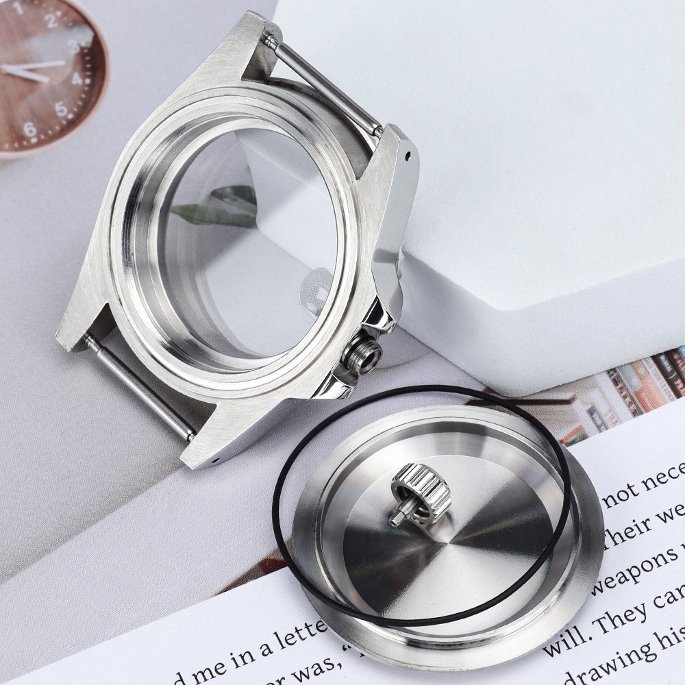 Oyster Steel Diver Watch Case 39mm SUB Bezel Domed Glass For Seiko NH35 Movement
