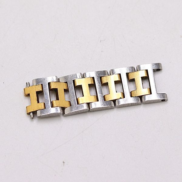 Genuine Hermes genuine watch strap 5 links 14mm two-tone for men’s watches