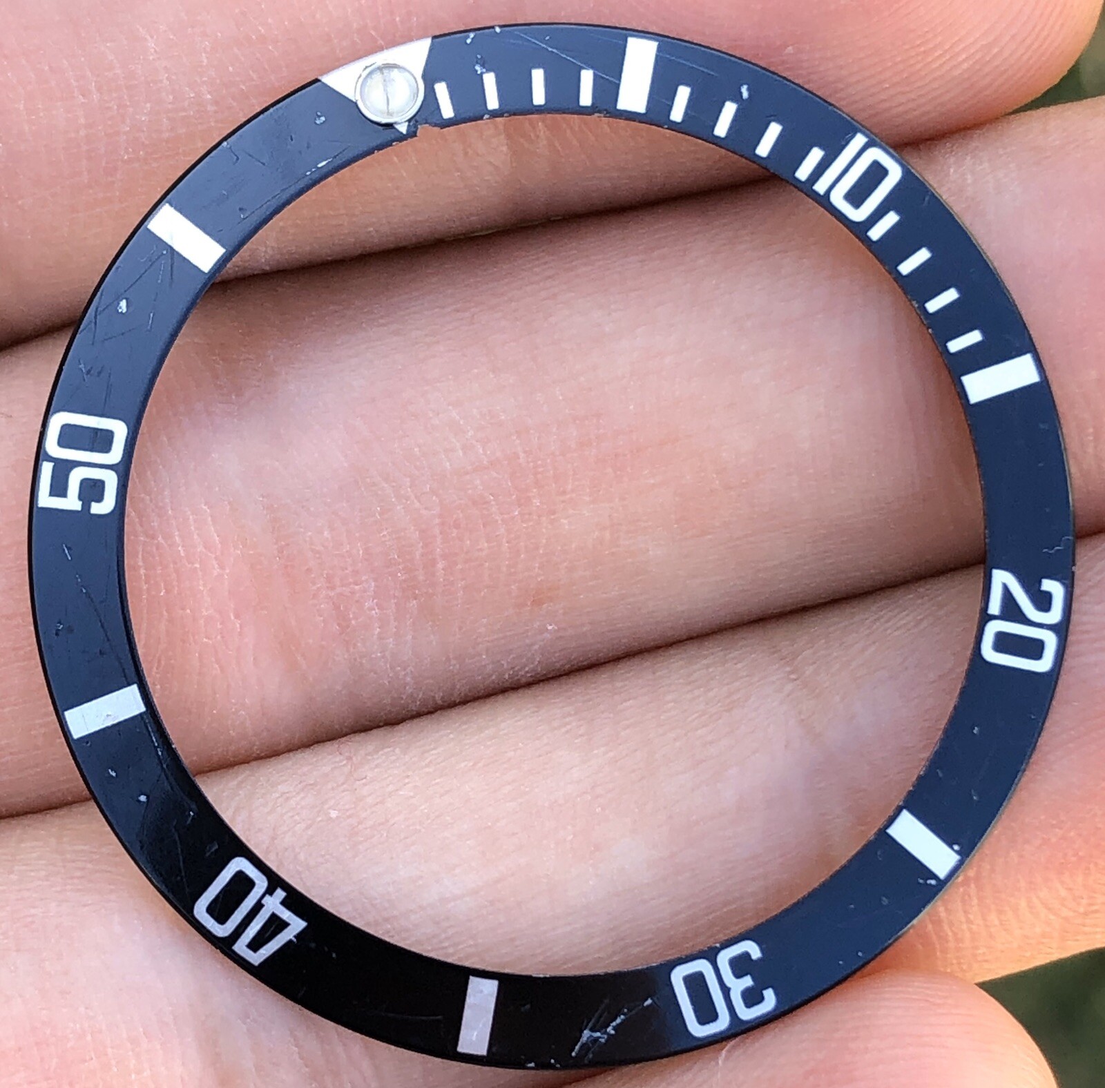 Rolex Submariner Date 16610 16610T 16800 Black Tritium Bezel Insert OC # 2272