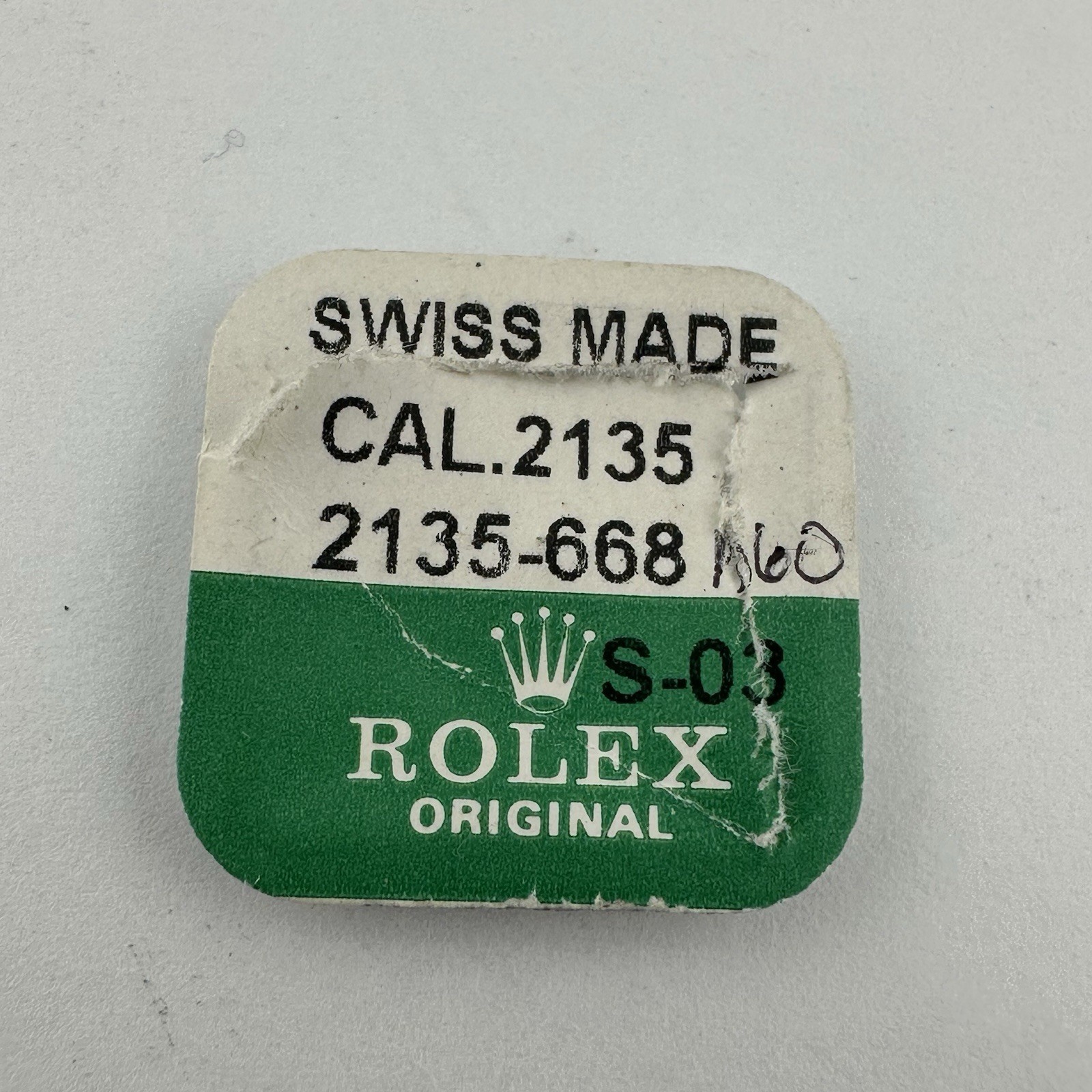 Genuine Rolex 2135-668 Corrector Mechanism Part Open Package
