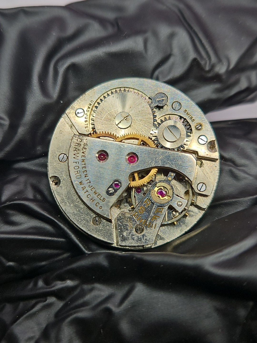 Kingston Crawford 17j Watch Movement Parts/Repair (R4)