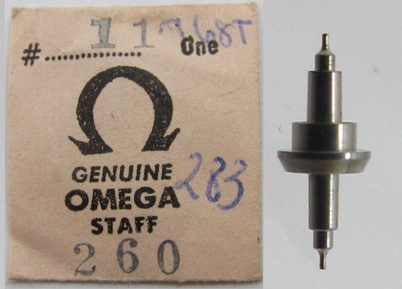 Omega watch part movement caliber 260 balance staff #723