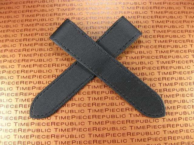 23mm Leather Strap Large BK Fabric Watch Band for fits CARTIER SANTOS 100 XL x1