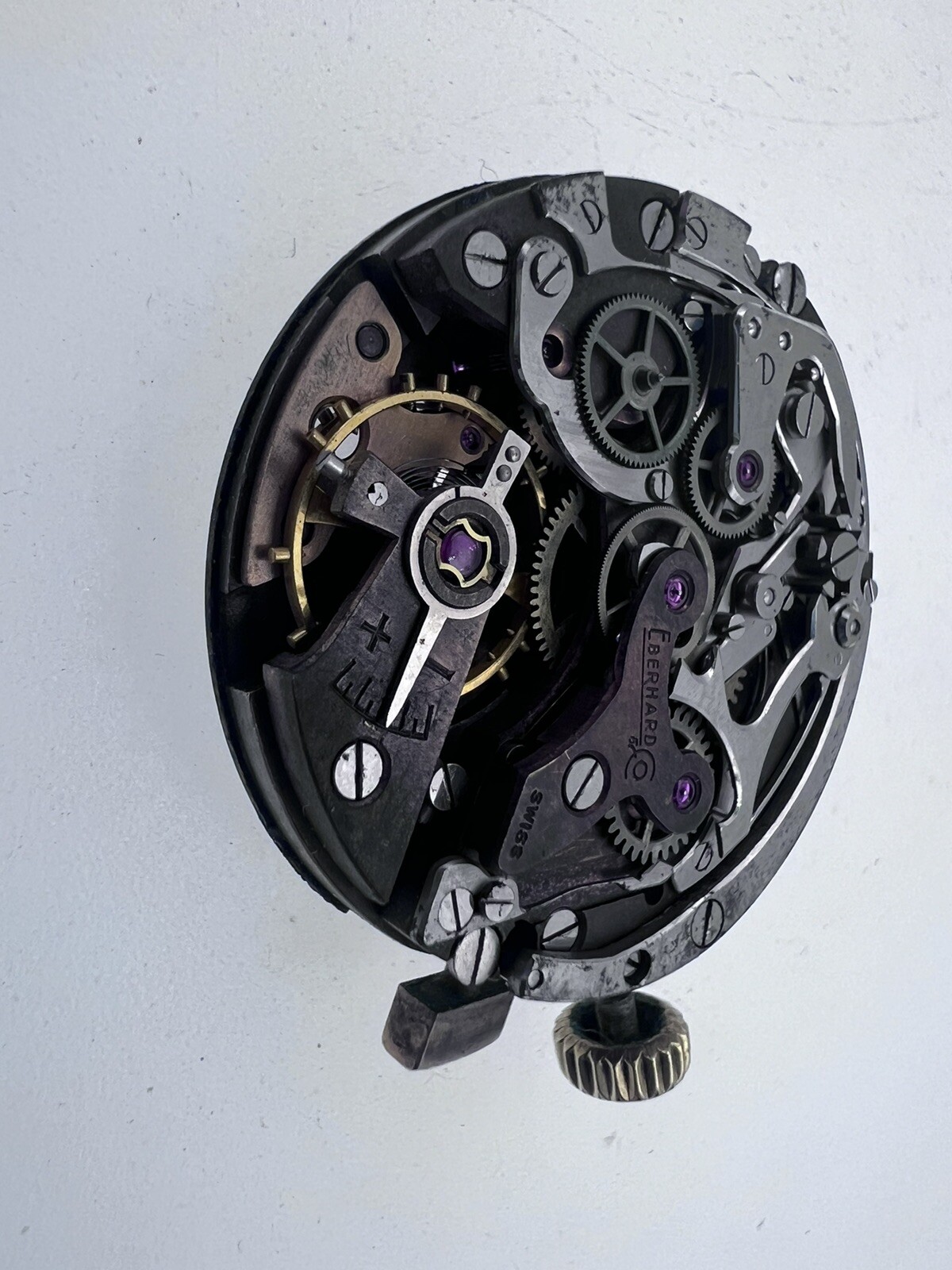 EBERHARD Calib. 14000 Complete and Working Movement To Overhaul Buttons