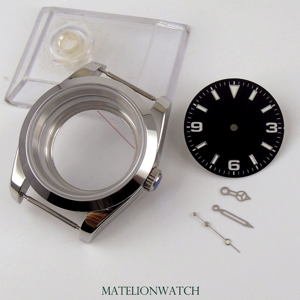 36mm/39mm Sapphire Glass Watch Case For NH35 Miyota8215 DG2813 ETA2824 PT5000